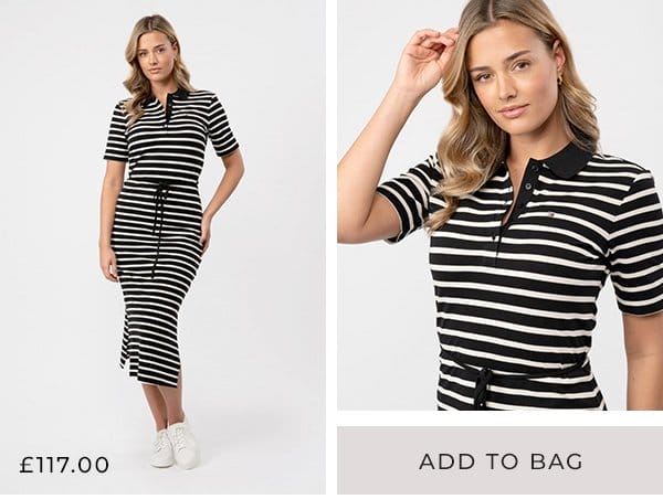 Breton Womens Midi Polo Dress