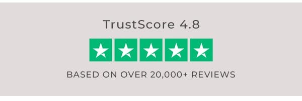 TrustScore 4.8 Based on over 20,000+ reviews