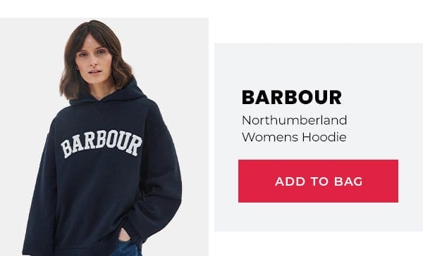 Barbour Northumberland Womens Hoodie add to bag