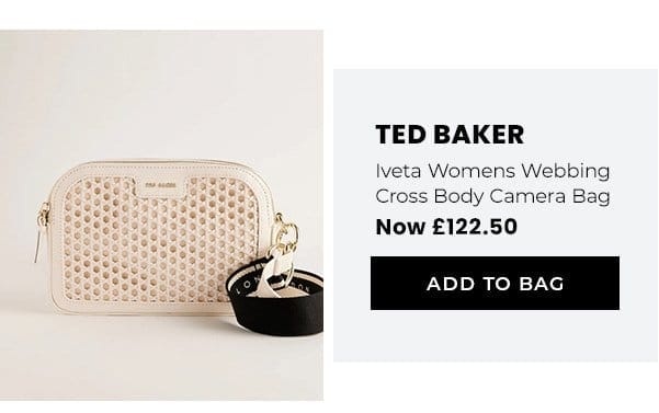 ted baker | iveta womens webbing cross body camera bag | now £122.50 | add to bag