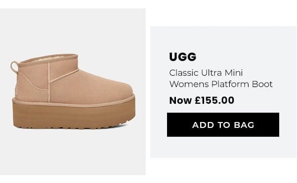 ugg | classic ultra mini womens platform boot | now £155 | add to bag