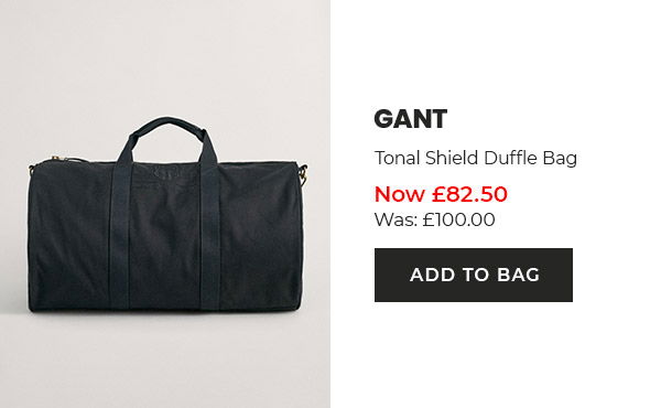 Gant Tonal Shield Duffle Bag Now £82.50 Was £100.00 Add to bag