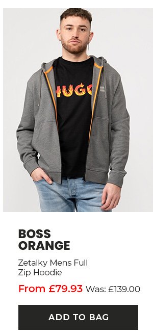 Boss Orange Zetalky Mens Full Zip Hoodie. From £79.93. Add to bag