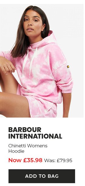 Barbour International Chinetti Womens Hoodie. Now £35.98. Add to bag