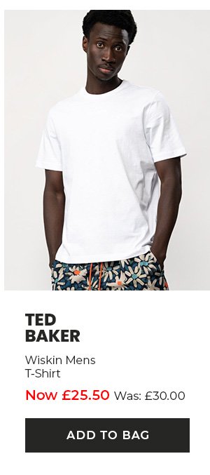 Ted Baker Wiskin Mens T-Shirt. Now £25.50. Add to bag