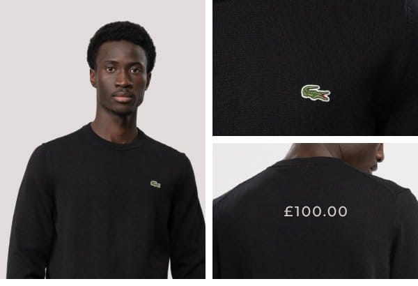 Lacoste - Unisex organic cotton sweater - £100.00 - Add to bag