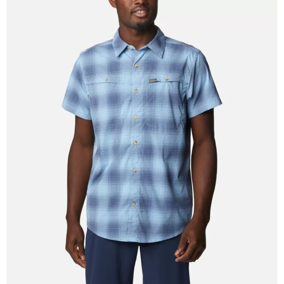 Columbia Newton Ridge Plaid Short Sleeve Shirt Mens