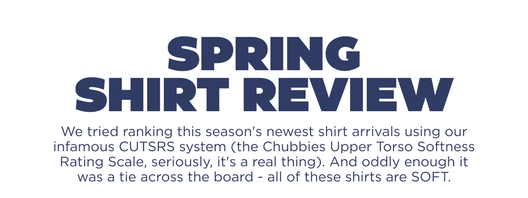 SPRING SHIRT REVIEW - Honestly, they're all winners in our book.