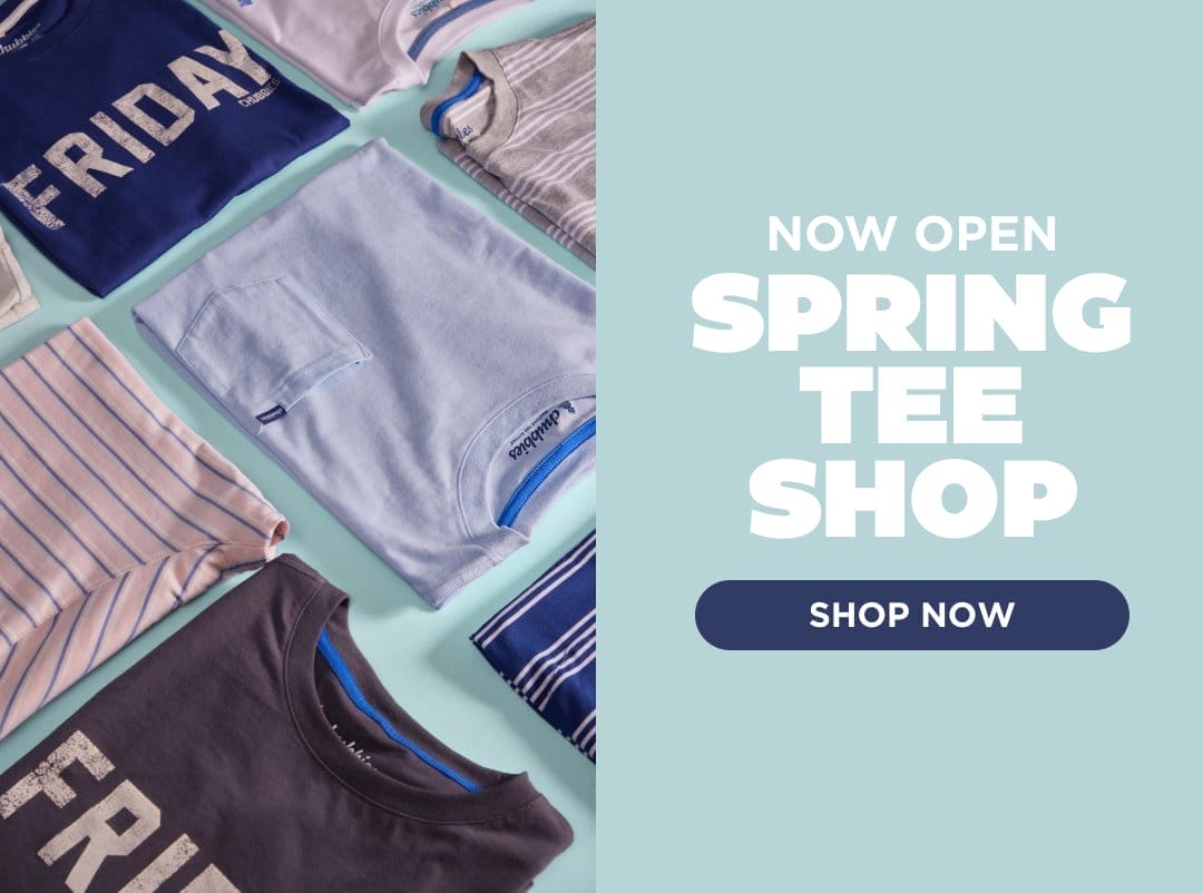 The Spring Tee Shop is NOW OPEN