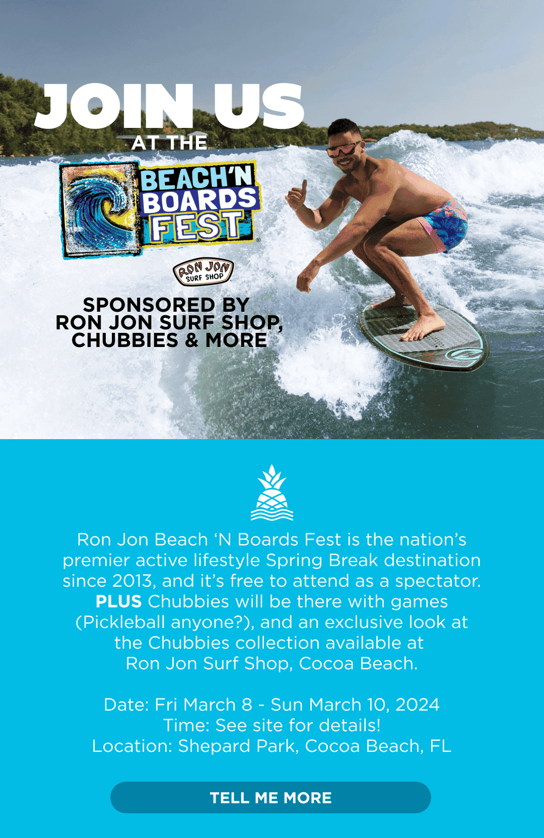 Join us this weekend at the 2024 Beach 'N Boards Fest in Cocoa Beach FL.