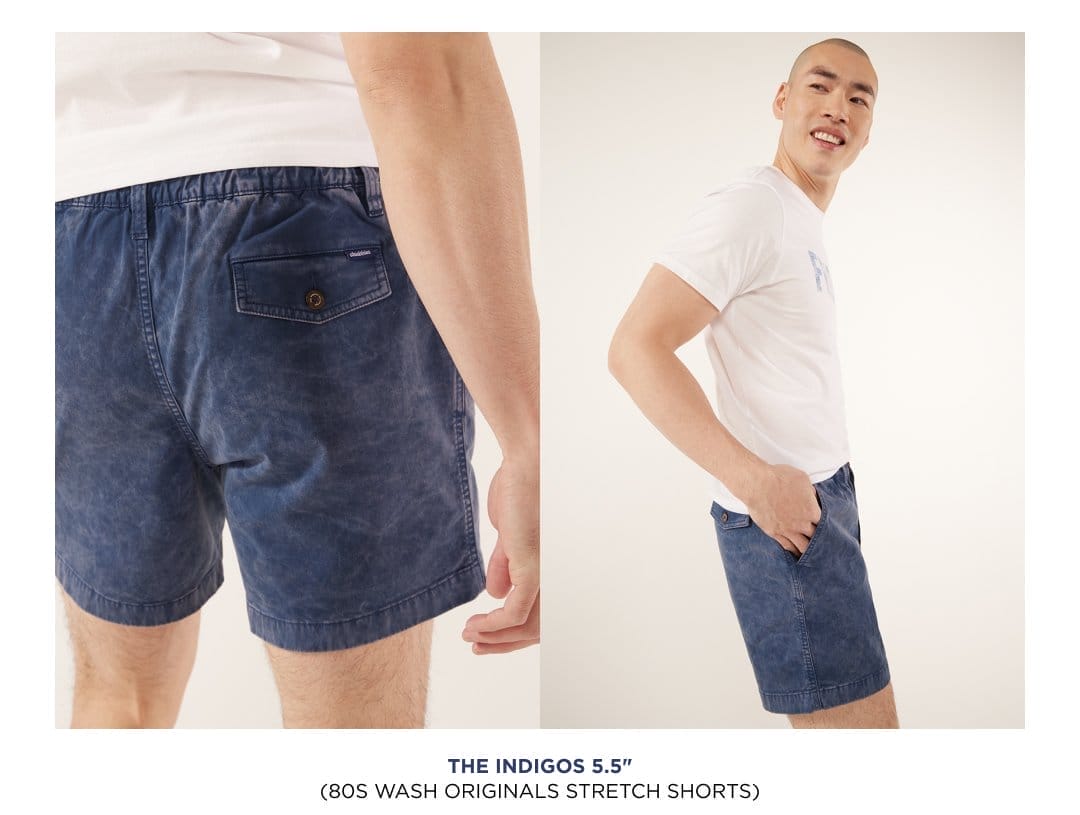 80's Wash Originals Stretch Shorts: tHE iNDIGOS 5.5''