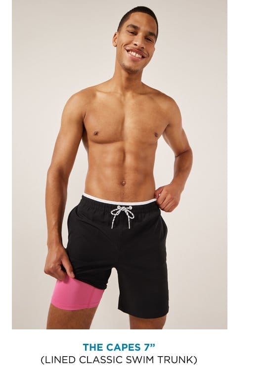 Lined Classic Swim Trunk: The Capes 7"