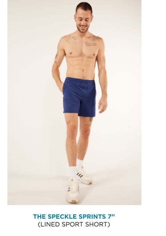 Lined Sport Short: The Speckle Sprints 7''