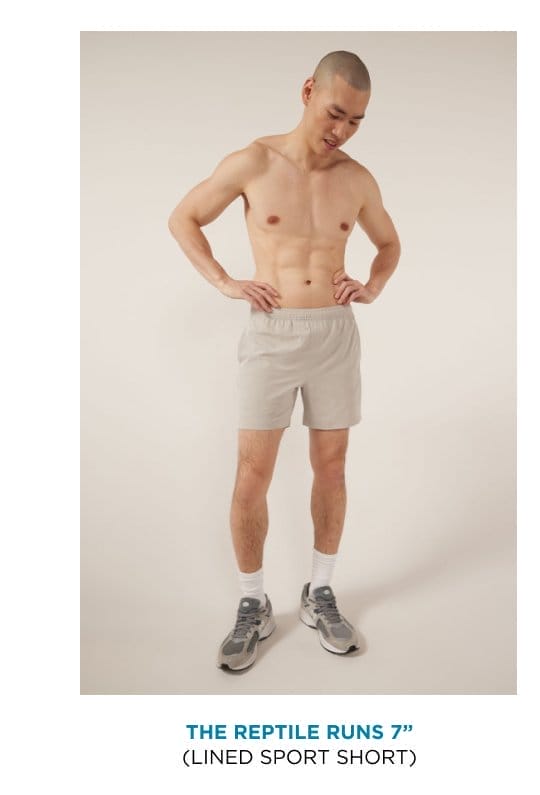 Lined Sport Short: The Reptile Runs 7''