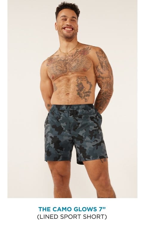 Lined Sport Short: The Camo Glows 7"
