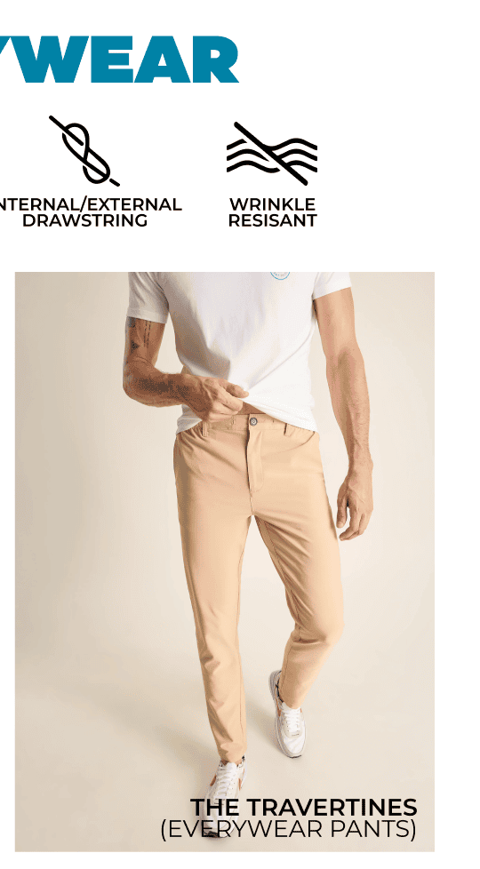 Everywear Pants: The Travertines