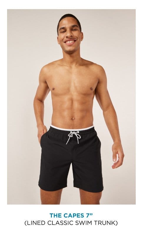 Lined Classic Swim Trunk: The Capes 7"