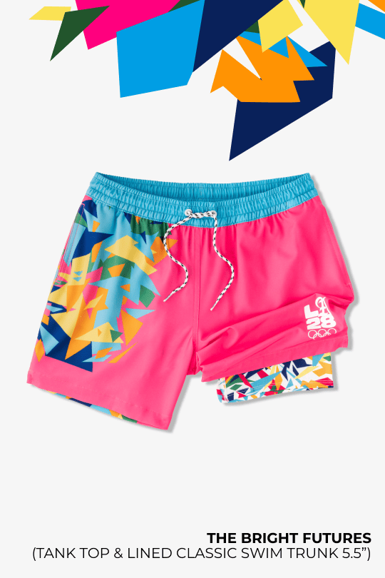 Lined Classic Swim Trunk: The Bright Futures 5.5"