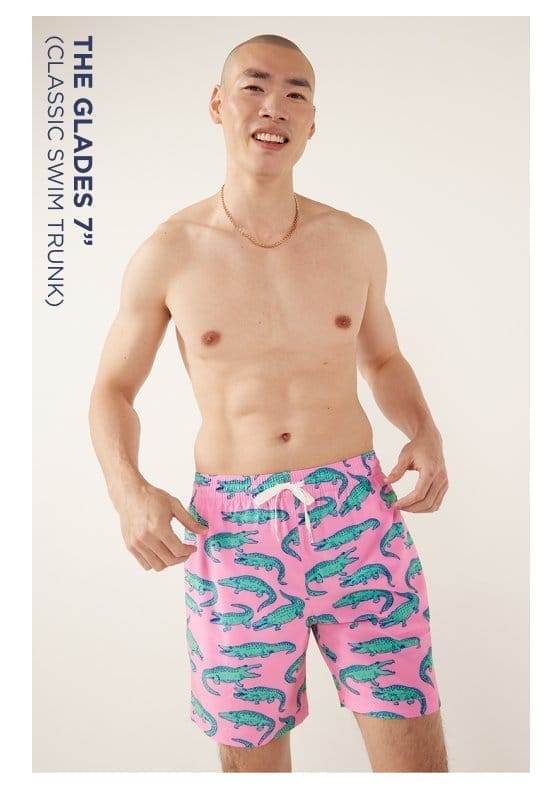 Classic Swim Trunk: The Glades 7"