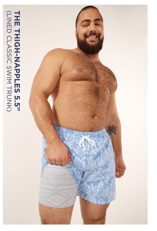 Lined Classic Swim Trunk: The Thigh-Napples 5.5"