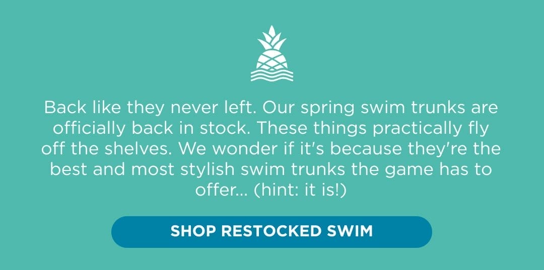 SHOP RESTCOCKED SWIM TRUNKS