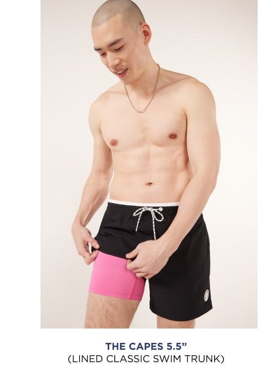 Lined Classic Swim Trunk: The Capes 5.5"