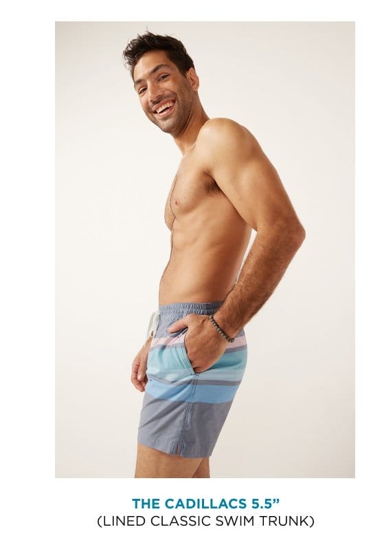 Lined Classic Swim Trunk: The Cadillacs 5.5''