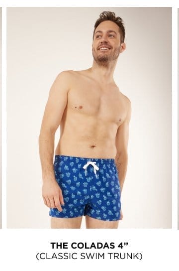 Classic Swim Trunk: The Coladas 4"