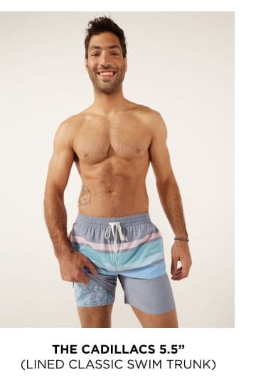 Lined Classic Swim Trunk: The cadillacs 5.5"