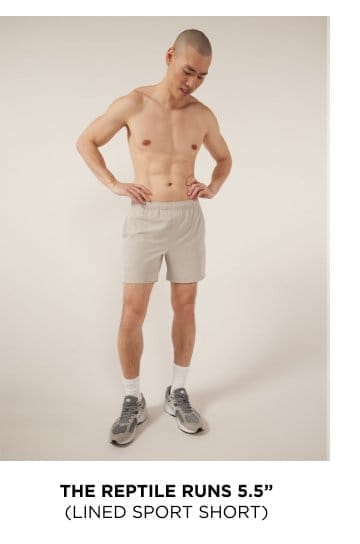 Lined Sport Short: The Reptile Runs 5.5"