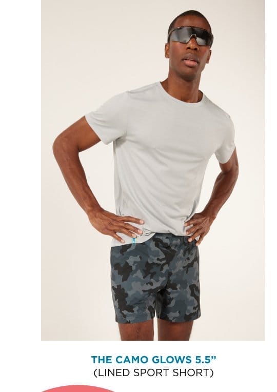 Lined Sport Short: The Camo Glows 5.5"