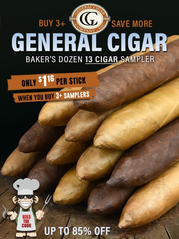 General Cigar 13 Cigar Sampler