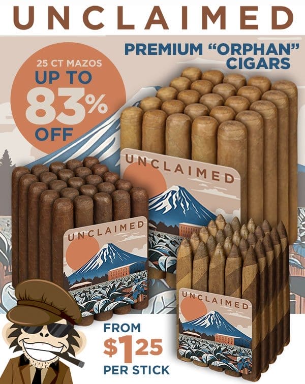 Unclaimed Premium "Orphan" Cigars