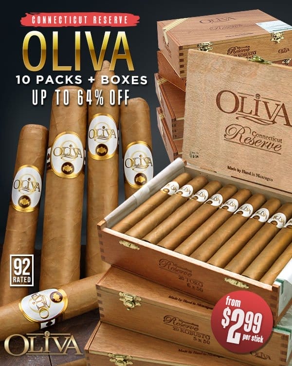 Oliva Connecticut Reserve Ten Packs & Boxes