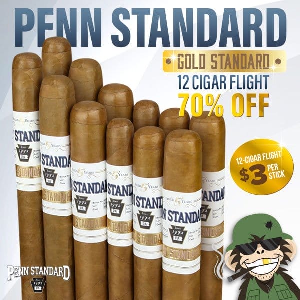 Gold Standard 12 Cigar Flight