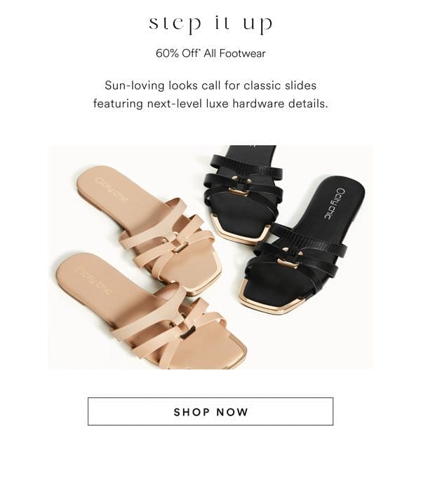 Shop 60% Off* All Footwear