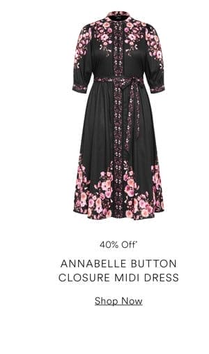 Shop the Annabelle Button Closure Midi Dress
