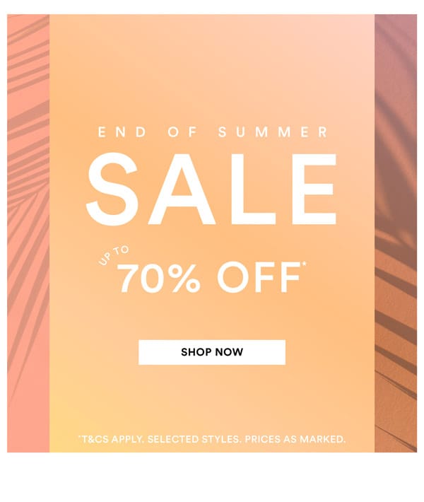 Shop End of Summer SALE*