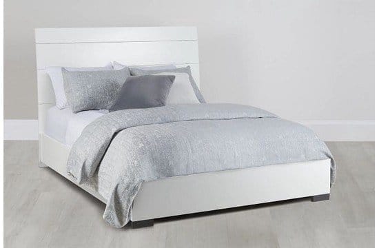 Oslo White Platform Bed