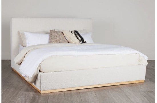 Calabasas Beige Uph Panel Bed