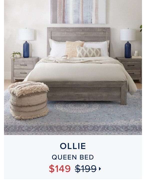 ollie bed \\$149 was \\$199