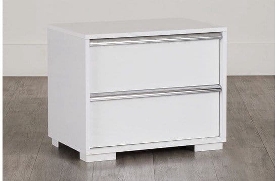 Doral White Nightstand