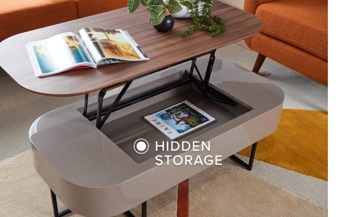 harlan coffee table with hidden storage 