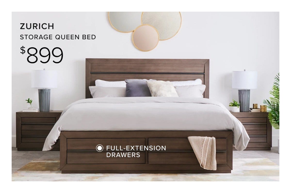 zurich storage bed \\$899