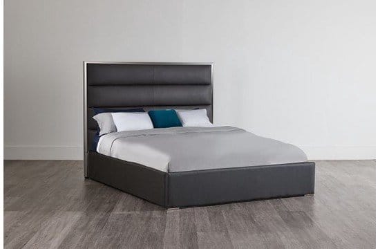 Cortina Gray Uph Platform Bed