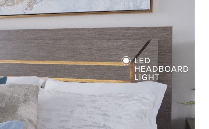  bed led headboard