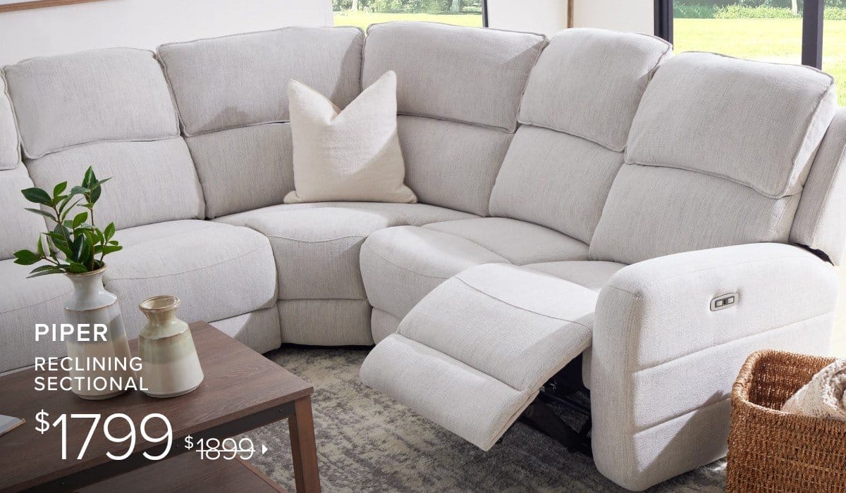 Piper sectional \\$1799 was \\$1899