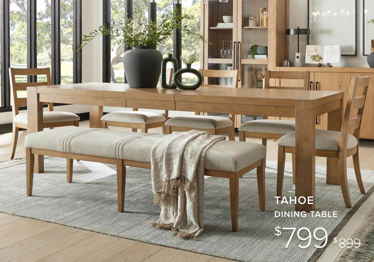 tahoe dining table \\$799 sale \\$899