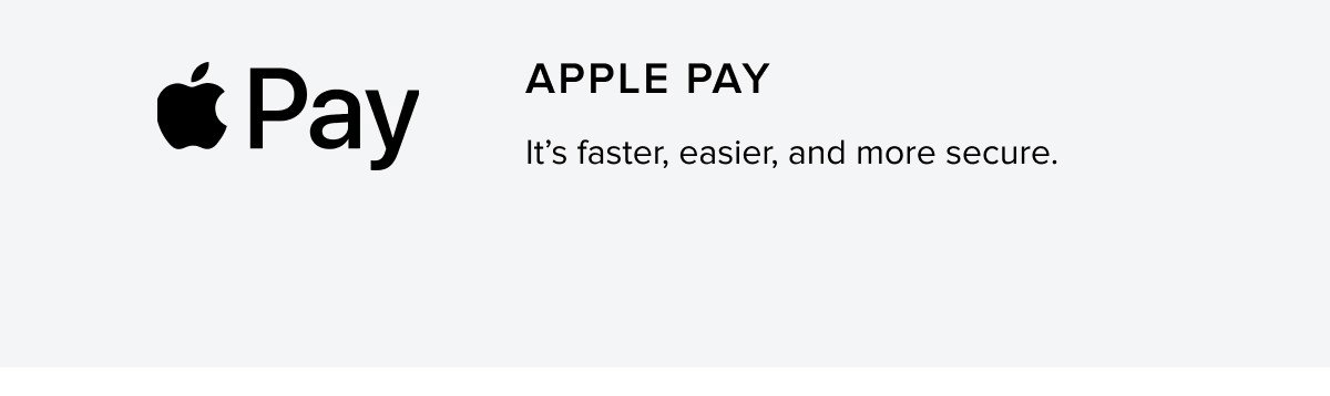 Apple pay available at checkout