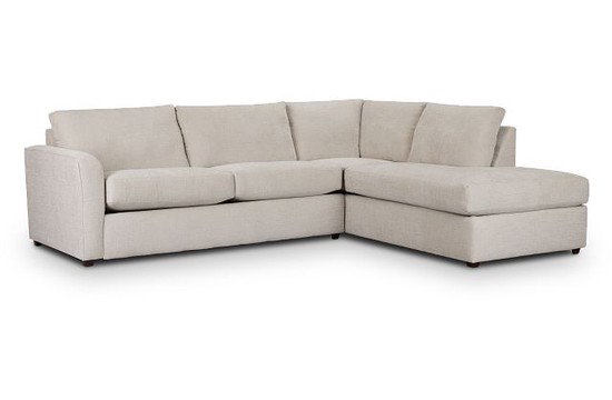 Maxie Light Beige Micro Small Right Bumper Sectional
